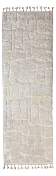 Krem staza 80x300 cm Esra Cobbled – Flair Rugs