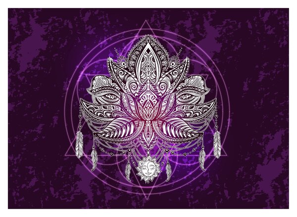 Staklena slika - Lotus (70x50 cm)