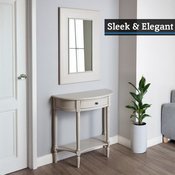 Sivi pomoćni stol od masivnog bora 33x81 cm Heritage – Premier Housewares