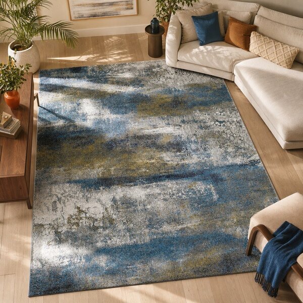 Plavi tepih Universal Kalia Abstract, 160 x 230 cm