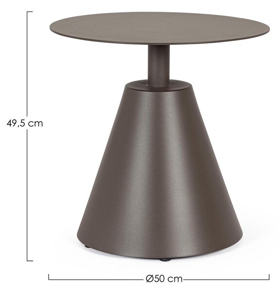 Okrugao vrtni stolić aluminijski ø 50 cm Aloha – Bizzotto
