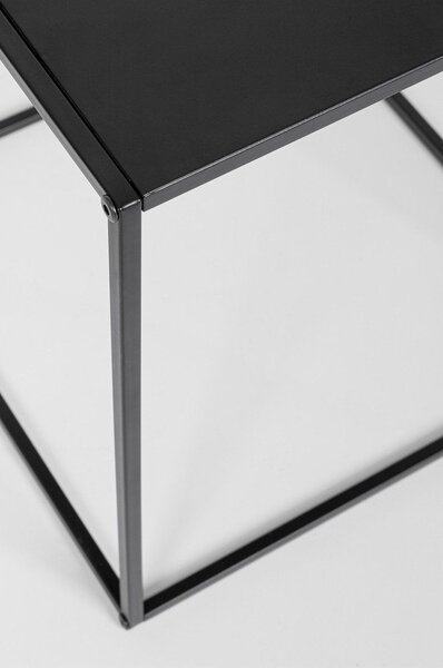Crni metalni stolići za kavu u setu 2 kom 38x38 cm Alrik – Yes Everyday