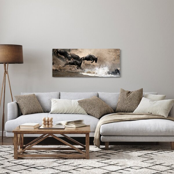 Slika - Krdo gnuova (120x50 cm)