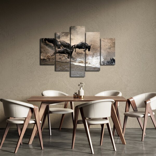 Slika - Krdo gnuova (150x105 cm)