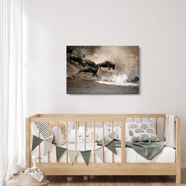 Slika - Krdo gnuova (90x60 cm)