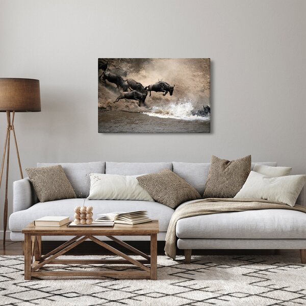 Slika - Krdo gnuova (90x60 cm)