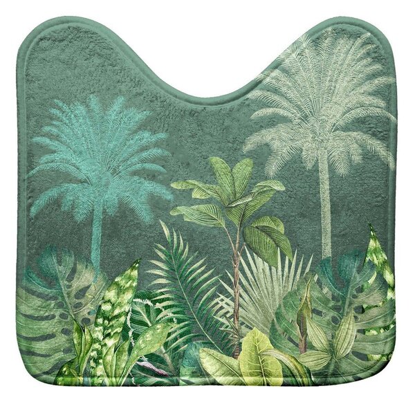Zelena tekstilna kupaonska prostirka za WC 45x45 cm Vagabonde – douceur d'intérieur
