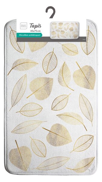 Bijela tekstilna kupaonska prostirka 45x75 cm Joya – douceur d'intérieur