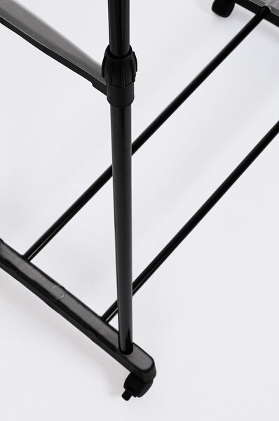Crni metalni mobilni stalak za odjeću 80x160x42 cm Roald – Yes Everyday