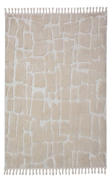 Krem tepih 133x190 cm Esra Cobbled – Flair Rugs