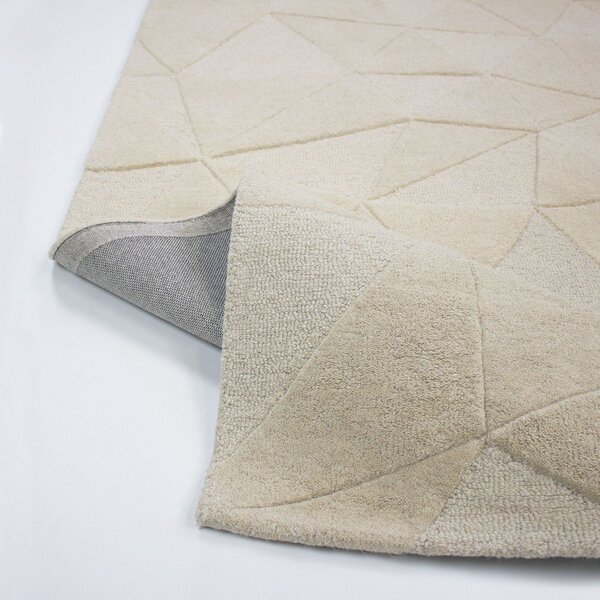 Bež ručno rađen vunen tepih 120x170 cm Shard – Flair Rugs
