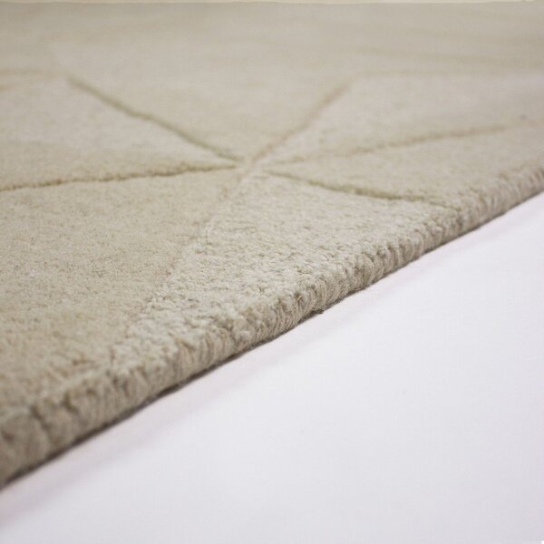 Bež ručno rađen vunen tepih 120x170 cm Shard – Flair Rugs
