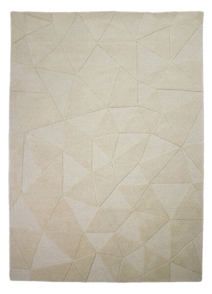 Bež ručno rađen vunen tepih 120x170 cm Shard – Flair Rugs