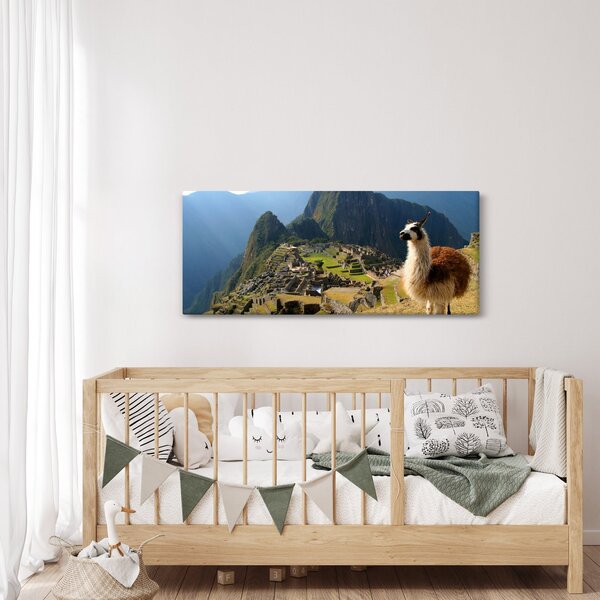 Slika - Lama i Machu Picchu (120x50 cm)