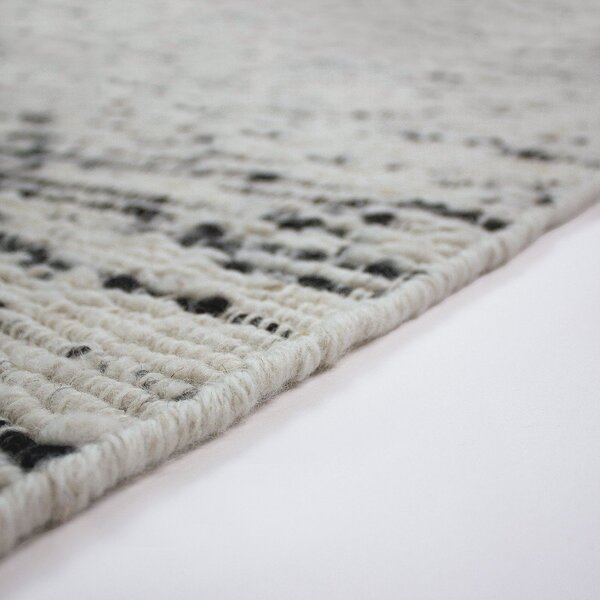 Sivi/boje slonovače ručno rađen vunen tepih 140x200 cm Ellsa – Flair Rugs