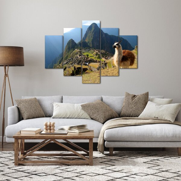 Slika - Lama i Machu Picchu (150x105 cm)