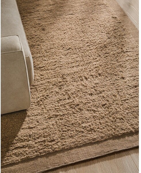 Bež ručno rađen vunen tepih 200x300 cm Marely – Kave Home