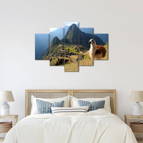 Slika - Lama i Machu Picchu (150x105 cm)