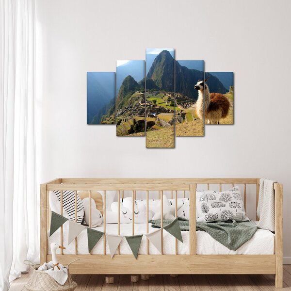 Slika - Lama i Machu Picchu (150x105 cm)