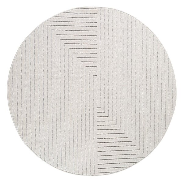 Krem okrugao unutarnji i vanjski tepih ø 80 cm Nova 1202 – Ayyildiz Carpets
