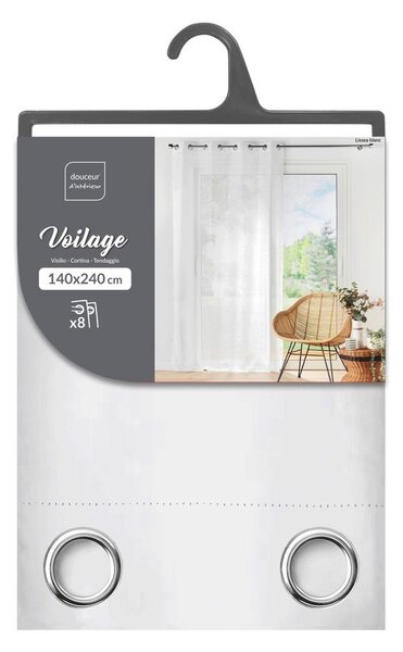 Bijela prozirna zavjesa od voila 140x240 cm Lissea – douceur d'intérieur