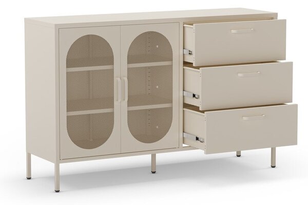 Krem komoda 140x90 cm Diora – Marckeric