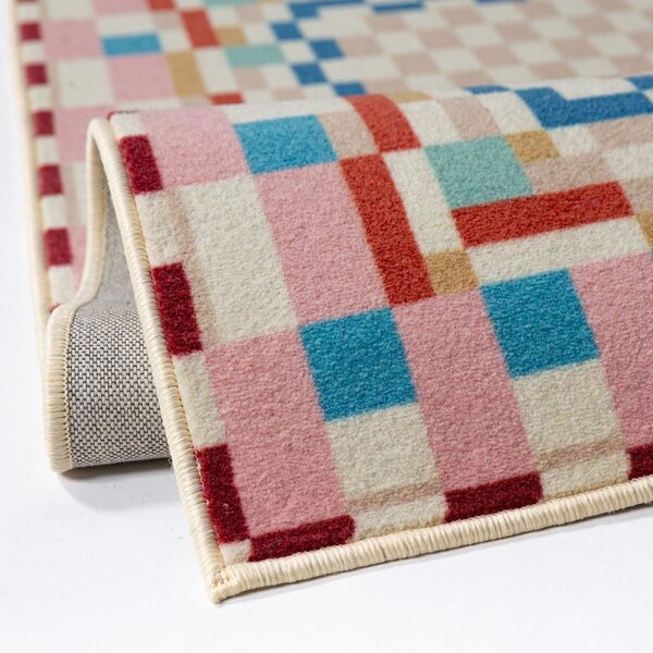 Tepih od mješavine vune 180x230 cm Checkered Border – Flair Rugs
