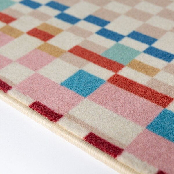 Tepih od mješavine vune 180x230 cm Checkered Border – Flair Rugs