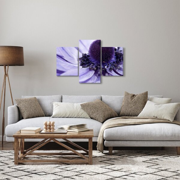 Slika - Ljubičasti cvijet (90x60 cm)