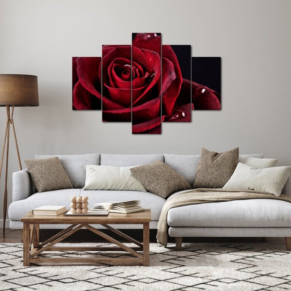 Slika - Crvena ruža (150x105 cm)