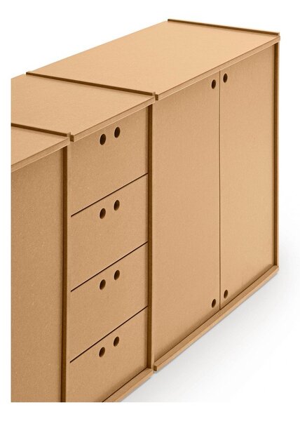 Komoda u prirodnoj boji 197x80x40 cm Wally – Teulat