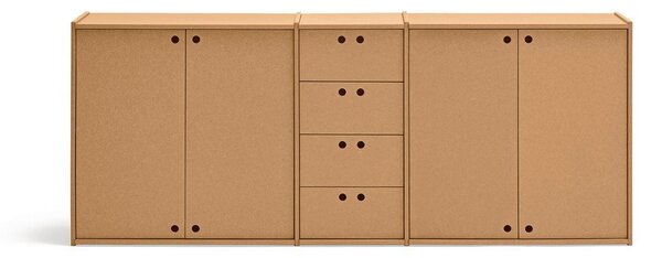 Komoda u prirodnoj boji 197x80x40 cm Wally – Teulat