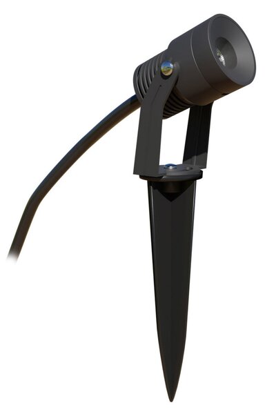 EVN Merlo LED vrtna svjetiljka s podnim šiljkom, 3000K, 5W, Crno, Metal