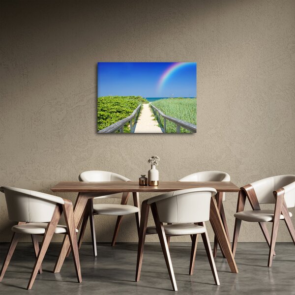 Slika - Pejzaž i duga (70x50 cm)
