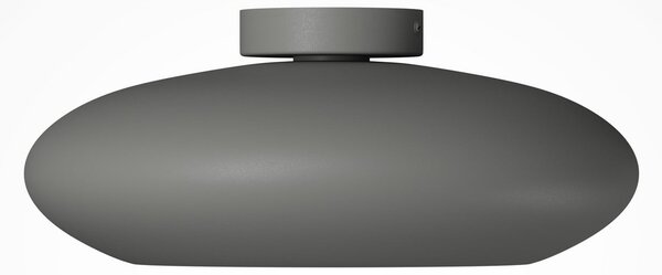 Maytoni LED stropna svjetiljka Aros, tamnosiva, Ø 40 cm, metal, 3.000 K, Sivo, Dnevni boravak/blagovaonica, Aluminij