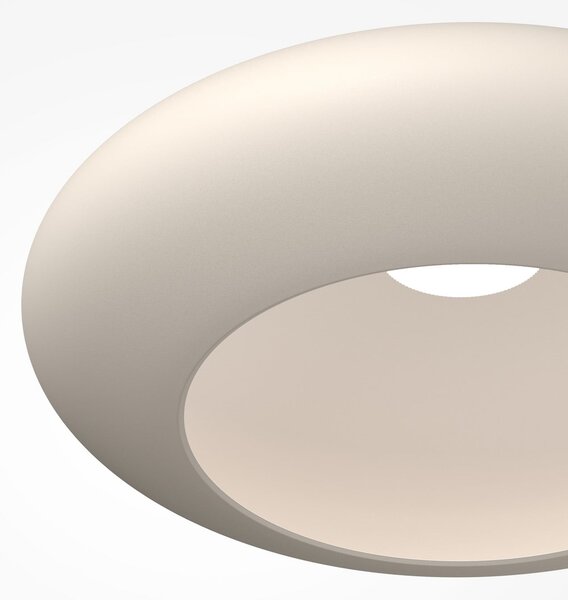 Maytoni LED stropna svjetiljka Aros, bijela, Ø 40 cm, metal, 3.000 K, Bijela, Dnevni boravak/blagovaonica, Aluminij