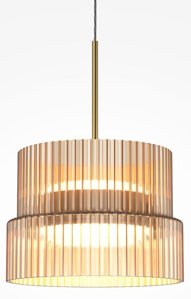 Maytoni SCALA LED viseća svjetiljka, smeđa/brončana, Ø 15 cm, staklo, prigušiva, prigušiva, Smeđa / hrđa, Dnevni boravak/blagovaonica, Staklo