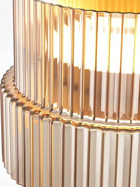 Maytoni SCALA LED stropna svjetiljka, smeđa/brončana, Ø 15 cm, staklo, dimabilna, prigušiva, Smeđa / hrđa, Dnevni boravak/blagovaonica, Staklo