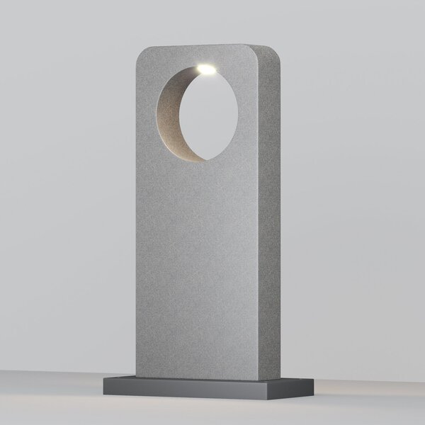 Maytoni BETONE LED svjetlo za stazu, visina 74 cm, sivo, beton, IP65, Sivo, Beton