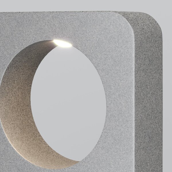 Maytoni BETONE LED svjetlo za stazu, visina 74 cm, sivo, beton, IP65, Sivo, Beton
