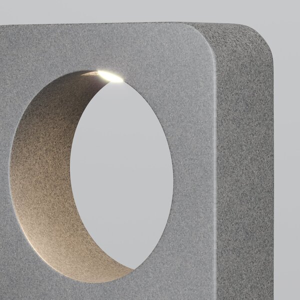 Maytoni BETONE LED svjetlo za stazu, visina 49 cm, sivo, beton, IP65, Sivo, Beton