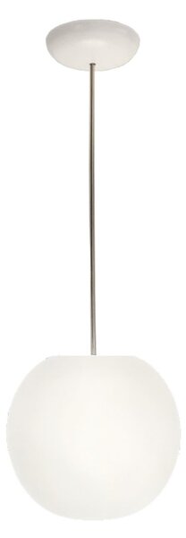 Casablanca Acai viseća lampa, bijela, staklo, Ø 21 cm, E27, prigušiva, Bijela, Dnevni boravak/blagovaonica, Staklo