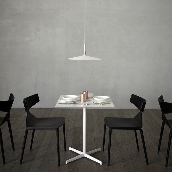 Foscarini Aplomb Velika LED viseća svjetiljka, bijela, prigušiva, Bijela, Kuhinja, Beton