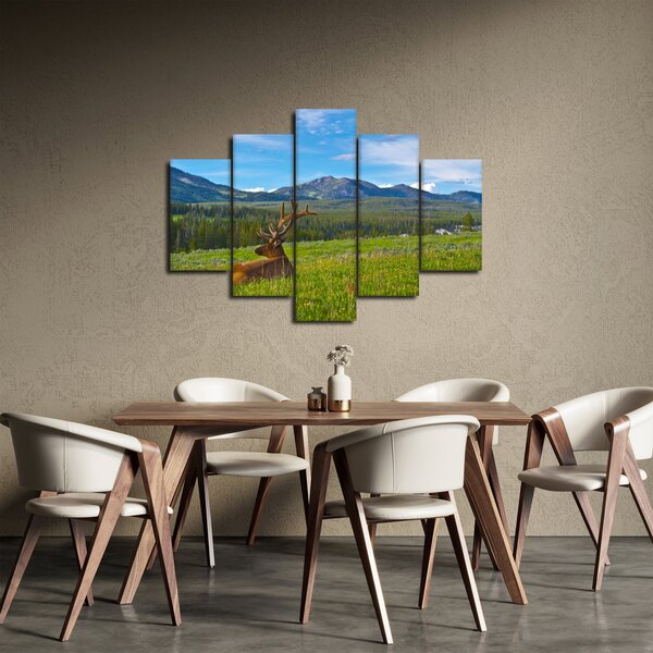 Slika - Jelen na livadi (150x105 cm)
