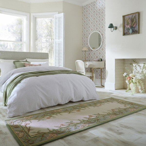 Ručno rađena vunena staza 80x300 cm Verona Floral – Flair Rugs