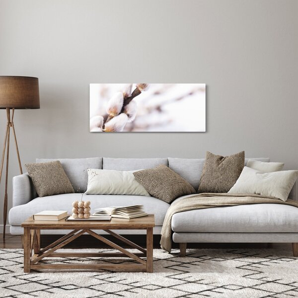 Slika - Grana s macicama vrbe ive (120x50 cm)