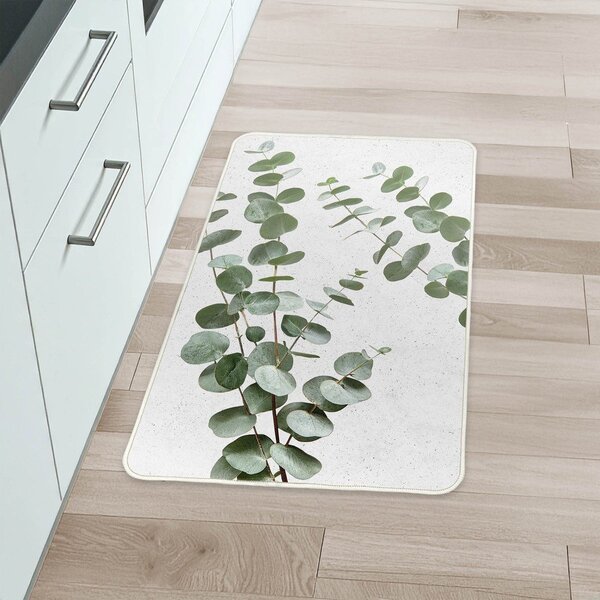 Bijeli/zeleni tepih 45x75 cm Stevia – douceur d'intérieur