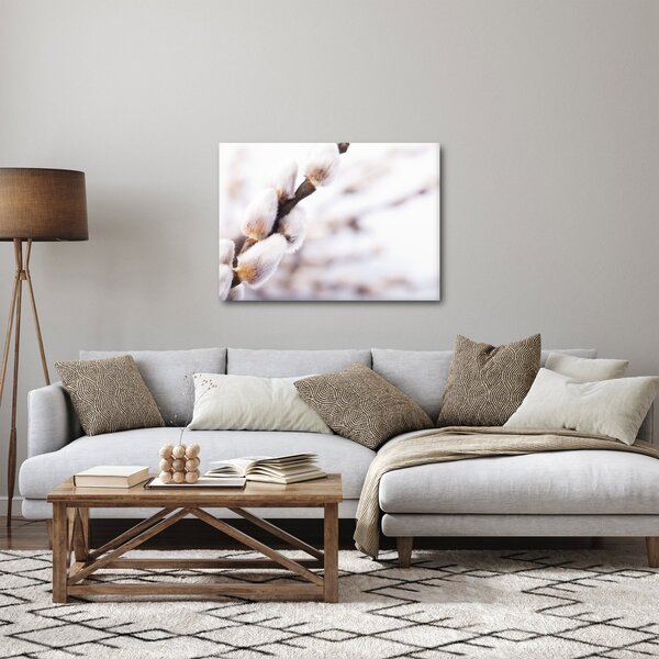 Slika - Grana s macicama vrbe ive (70x50 cm)
