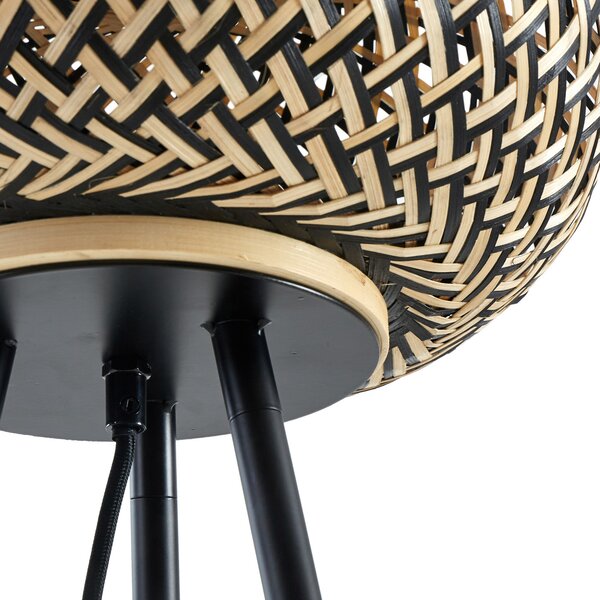 Podne Lampa Lindby, Nerys, Drvo, Dnevna soba, Drvo