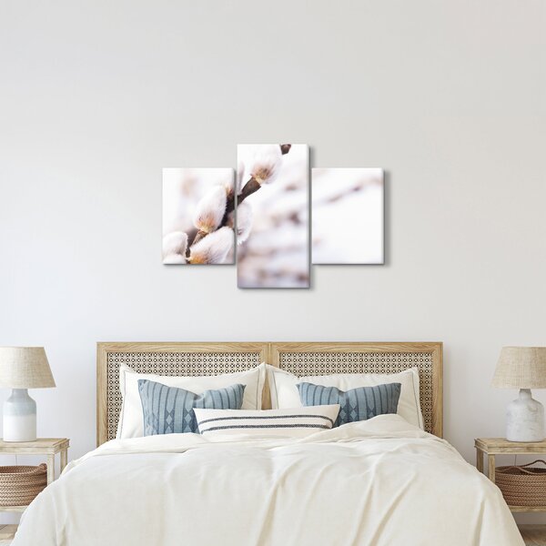 Slika - Grana s macicama vrbe ive (90x60 cm)